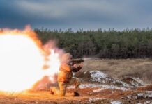 Карта боевых действий в Украине 11 февраля
